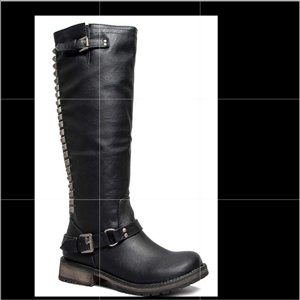 Breckelles “trooper” black knee boots